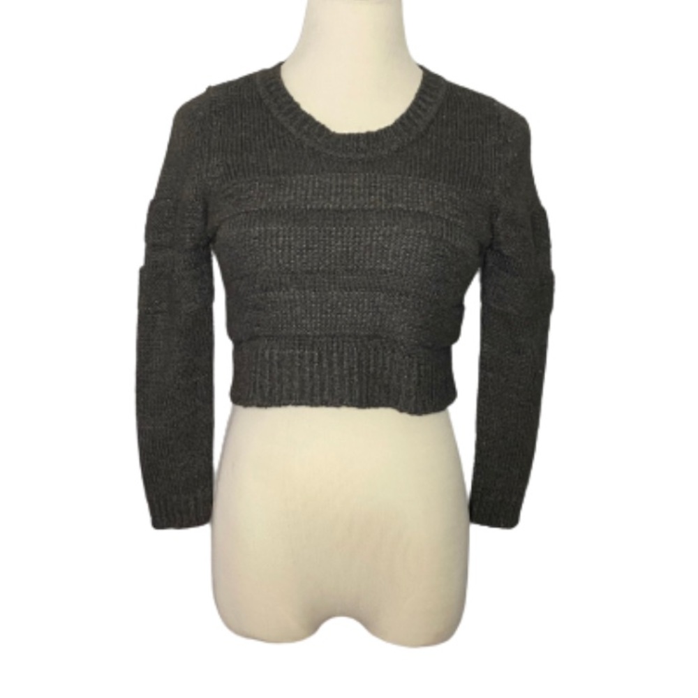 Sweater Project Women’s Gray Crop Sweater Size Small